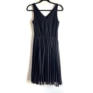Alfani Black Sleeveless A-line Pleated Skirt Dress size 2
